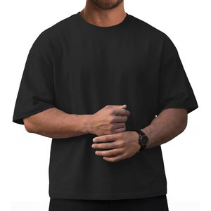 T-shirt surdimensionné de bonne qualité pour hommes, taille adulte personnalisée, coton léger et respirant, t-shirt pour hommes à prix de gros - Product Image 1