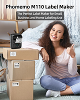 Imprimante d'étiquettes thermique sans fil portable Phomemo M110 pour étiquettes de vêtements, étiquettes de prix