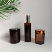 Bouteille en verre ambré de qualité supérieure, personnalisable, à parois épaisses, résistante à la chaleur, durable, pour cosmétiques, soins de la peau, flacons de parfum et d'huile