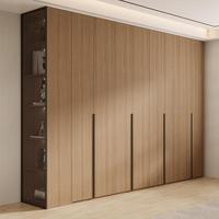 Armoire moderne haut de gamme en bois massif avec miroir, doublure en velours, compartiments à bijoux et design ajustable pour chambre à coucher et dressing