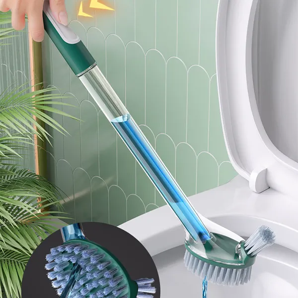 JOYBOS tuvalet fırçası ve tutucu seti klozet temizleyici fırça sabunluk doldurulabilir tuvalet fırçası sıvı dağıtıcı ile