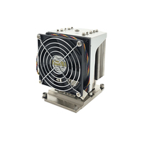 Refroidisseur de processeur pour serveur 4U de bureau étroit LGA3647, dissipateur thermique en cuivre et aluminium, 240W, simulation thermique, personnalisation prise en charge
