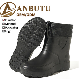 <span class=keywords><strong>Bottes</strong></span> de pluie imperméables <span class=keywords><strong>pour</strong></span> hommes en EVA avec doublure en fausse fourrure, <span class=keywords><strong>bottes</strong></span> de pluie chaudes isolées, antidérapantes, <span class=keywords><strong>pour</strong></span> <span class=keywords><strong>la</strong></span> pêche en plein air, le travail - Product Image 1