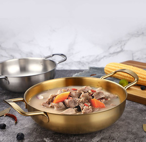 Sartén <span class=keywords><strong>de</strong></span> Acero Inoxidable <span class=keywords><strong>de</strong></span> Alta Calidad a <span class=keywords><strong>Precio</strong></span> <span class=keywords><strong>de</strong></span> Fábrica, Sartén para <span class=keywords><strong>Paella</strong></span> <span class=keywords><strong>de</strong></span> Mariscos con Dos Asas - Product Image 4