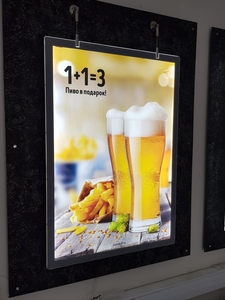 レストランガラスメニューディスプレイライトボックスカスタム超薄型広告ライトボックス工場直送 - Product Image 3