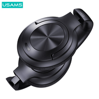 USAMS headphone Over-ear 2024, Headset mendengarkan kabel 70 jam dengan mikrofon dan headphone besar
