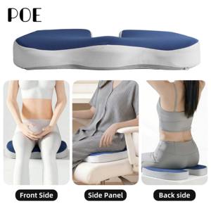 <span class=keywords><strong>Coussin</strong></span> Ergonomique en Mousse à Mémoire <span class=keywords><strong>de</strong></span> Forme pour Soulagement <span class=keywords><strong>de</strong></span> la Sciatique et du Coccyx, Technique <span class=keywords><strong>de</strong></span> Couture, Lavable en Machine, Personnalisable, pour Siège <span class=keywords><strong>de</strong></span> Bureau et <span class=keywords><strong>de</strong></span> Voiture - Product Image 2