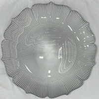Assiette de présentation en verre multicolore à motif floral, forme de fleur, pour mariage, réception, traiteur, décoration, vente en gros
