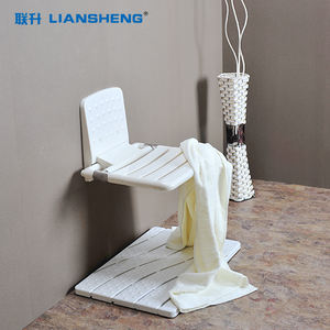 Chaise de <span class=keywords><strong>douche</strong></span> murale pliable et rétractable au design moderne avec dossier <span class=keywords><strong>pour</strong></span> personnes âgées - Product Image 5