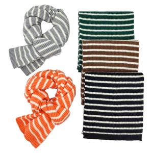 Bufanda Tejida 100% Acrílica, Cálida y Suave para Invierno, con Diseño Jacquard a Rayas, Unisex, para el Cuello y la Cabeza - Product Image 2