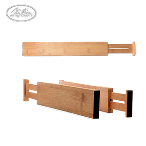 Extensible pour Tiroirs, Organisateur De <span class=keywords><strong>Tiroir</strong></span> De Cuisine Bambou <span class=keywords><strong>Kit</strong></span> De Compartimentation Pour Tiroirs - Product Image 2