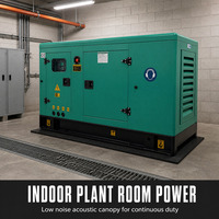 Generator Diesel Senyap 40 kW dengan Saklar Transfer Otomatis, Mesin Ricardo, Alternator Tembaga Murni, Kontrol Digital, Genset Cadangan Daya