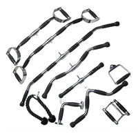 Barre de traction droite personnalisée en acier et métal pour équipement de fitness, idéale pour les exercices de triceps en salle de sport multifonctionnelle