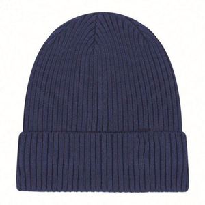 Bonnet tricoté unisexe pour adulte, chaud et épais, style imprimé numérique, couleur unie, pour homme, collection automne-hiver - Product Image 5