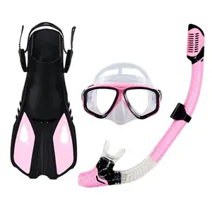 Çevre dostu anti-sis dalış maskesi yüzme yüzgeçleri dalış dalış maskesi fin şnorkel seti yüzme için uygun