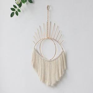 Artilady bohemio <span class=keywords><strong>Mini</strong></span> macramé colgante de pared hecho a mano guardería bebé Decoración habitación tejido ojo atrapasueños <span class=keywords><strong>tapices</strong></span> niñas hogar Metal - Product Image 3