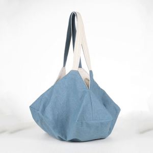 Origami Reversible <b>Canvas</b> <b>Tote</b> Bags Custom Dress Lady Shopping Shoulder Bag Travel Beach Women Handbags Reusable Folding - Product Image 5