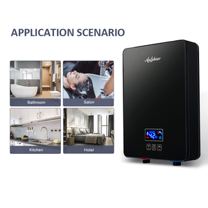 Chauffe-eau instantané sans réservoir Quente 220V 6KW, longue durée de vie, protection anti-brûlure à sec, taille idéale pour la douche et la cuisine à domicile - Product Image 2