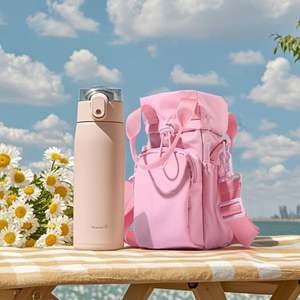 Sac bandoulière porte-bouteille d'eau réglable avec pochette pour téléphone, pour bouteille isotherme de 40 oz - Product Image 6