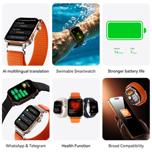 Smartwatch con WhatsApp, <span class=keywords><strong>Telegram</strong></span>, Assistente Vocale AI, Traduzione in Tempo Reale, Chiamate Wireless, Impermeabile 3ATM, 10 Giorni di Autonomia, Orologio per Salute e Sport - Product Image 2