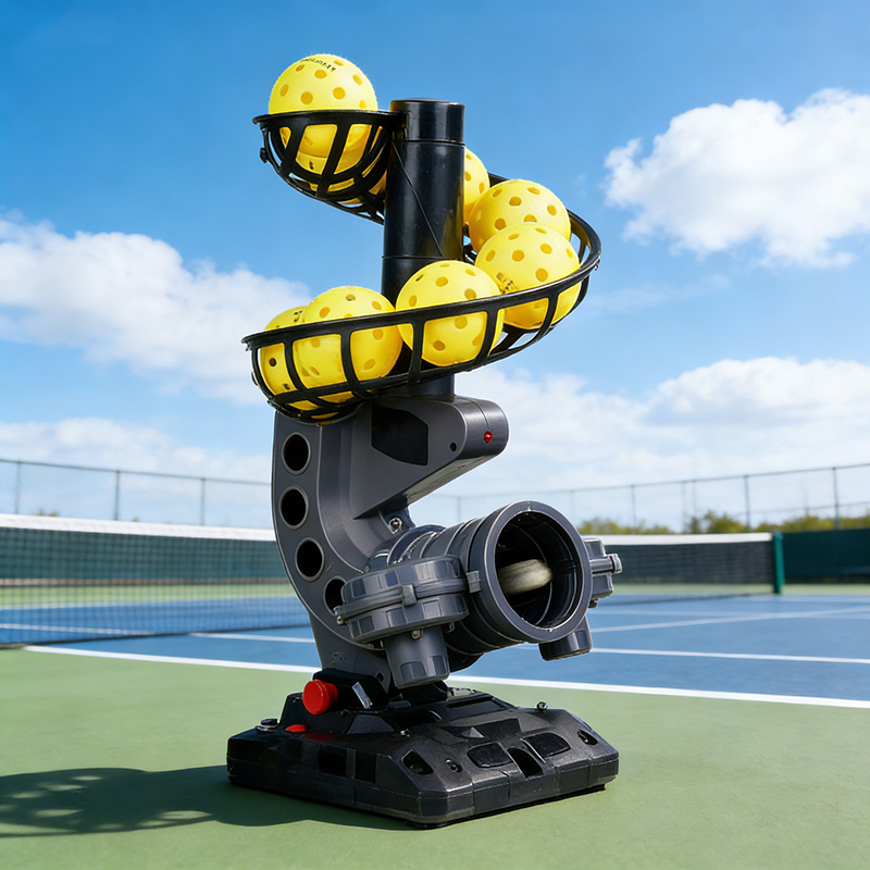 Automatic Swing Adjustable Trajectory USAPA Approved Portable Plastic Training Equipment Pickleball Serving Machine