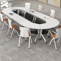 Table Pliante de Bureau, Table de Conférence Modulable, Table de Réunion Moderne, Table de Formation, Bureau de Réunion