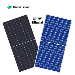 Haitai yeni 555 Watt 550w GÜNEŞ PANELI yarım kesim PV panelleri 540w güneş panelleri konut kullanımı