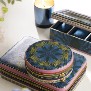 Personalized Palms Printed Pu Leather <strong>Trinket</strong> Jewelry Package <strong>Box</strong> Organizer with logo Luxury <strong>Small</strong> Jewelry Display Boxes - Product Image 6