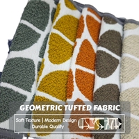 Modernes Geometrisches Getuftetes Leichtgewichtiges Polyester-Fleece-Gewebe Weiches Wasserdichtes/Fleckabweisendes Feuerhemmendes Polster-Sofakissen