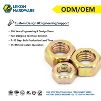 LEKON DIN934 304/316 Mur Baut Baja Tahan Karat Pabrik Langsung Semua Jenis Mur Pengaman Berlapis Seng