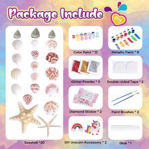 Kit de Pintura de Conchas Marinas, Manualidades, Juguetes de Regalo, Juguete Creativo DIY para Niños, Regalos de Navidad, Cumpleaños - Product Image 2