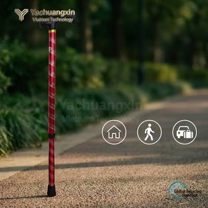 Canne télescopique réglable en alliage d'aluminium avec embout en caoutchouc et système de verrouillage par torsion pour la marche en extérieur - Product Image 6
