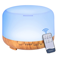 2025 meilleure vente grande capacité de 500ml ultrasons parfumé arôme humidificateur diffuseur bois Grain table électrique diffuseur d'air