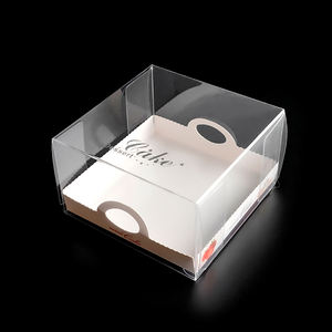 पारदर्शी साफ खाद्य ग्रेड पालतू जानवर डिस्पोजेबल केक बॉक्स के लिए हैंडल के साथ पारदर्शी स्पष्ट खाद्य ग्रेड पालतू केक बॉक्स - Product Image 1