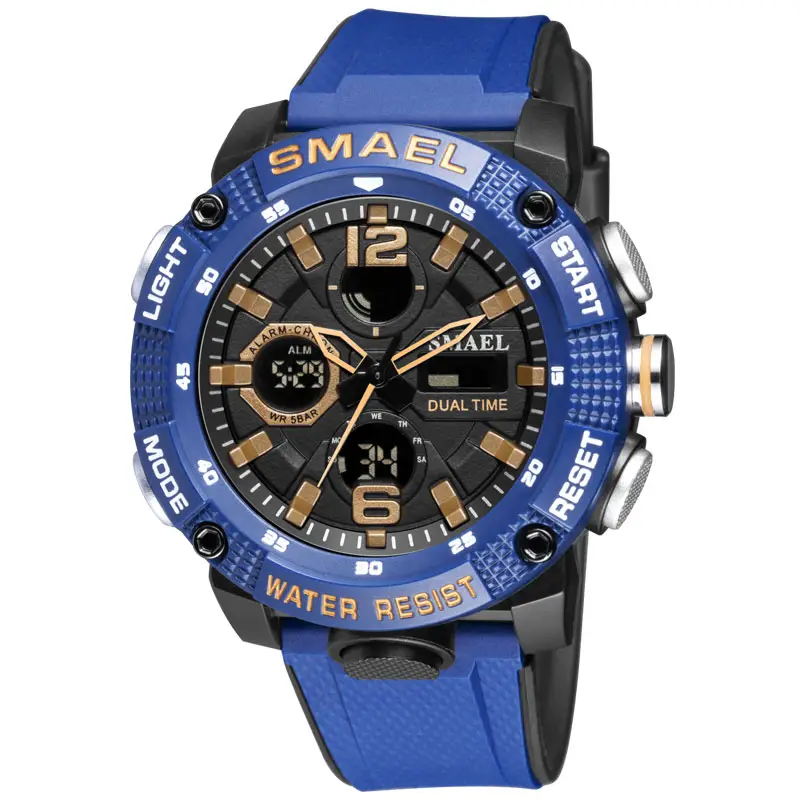 Smael 8039 relógio do esporte dos sonhos, à prova d'água, relógio esportivo do exército dia