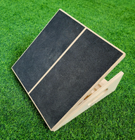 Banc d'étirement sur pied réglable multi-positions Dispositif d'étirement transfrontalier du tendon d'Achille en bois pour le mollet Emballage de sac