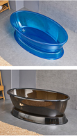 Baignoire fabriquée en usine confortable, baignoire en polycarbonate transparent de 1.5 m de long