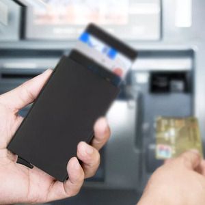 Porte-cartes ultra-mince anti-RFID pour hommes, vente en gros de porte-cartes, porte-cartes de crédit anti-RFID - Product Image 5