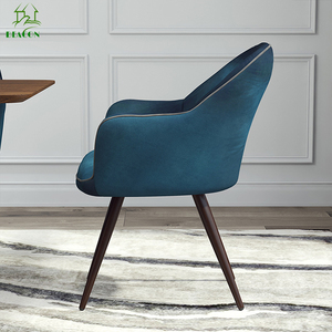 De alta calidad de lujo moderno de lujo nórdico diseños de espuma Silla de comedor de madera de muebles de Hotel sillas - Product Image 2