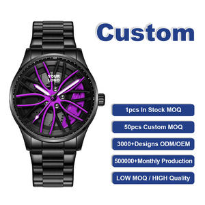 Personnalisez votre propre logo, service personnalisé, montres à quartz 9937 8901, faible MOQ, prix bas, livraison rapide, boîtier argenté pour le fond et le cadran de la montre - Product Image 6