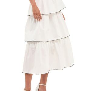 Moda Personalizar Ropa de señora Capas casuales Faldas escalonadas de mujer - Product Image 3