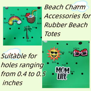 Breloques de chaussures de plage d'été en pvc Boucles de chaussures Breloques en pvc Sabots Eva Chaussures de plage respirantes - Product Image 4