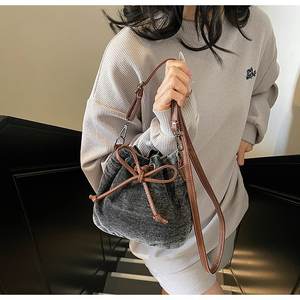 Summer Crossbody Small Bag Femmes 2025 New Mini Carry Canvas Bag Niche Drawstring Crossbody Shoulder Bag For Women Girls - Product Image 4