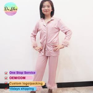 2 uds. Conjuntos de pijamas para niños, Tops y pantalones de algodón, Conjunto personalizado al por mayor, trajes, ropa para niños - Product Image 1