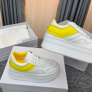 Designer Block <span class=keywords><strong>Sneakers</strong></span> donna Senior scarpe <span class=keywords><strong>bianche</strong></span> <span class=keywords><strong>con</strong></span> <span class=keywords><strong>zeppa</strong></span> <span class=keywords><strong>con</strong></span> suola in pelle di vitello scarpe Casual da passeggio scarpe <span class=keywords><strong>con</strong></span> plateau - Product Image 6