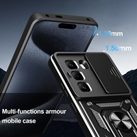 Coques de Téléphone Portable en TPU pour Infinix Note 60 50 Pro Hot 70 60 Note Edge Smart 20 Camon 50 40 Pro Spark 50 avec Anneau et Protection Coulissante de Caméra