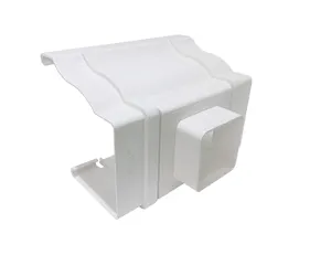 Original wholesale sale waterproof plastic rain gear drainage of accumulated water pvc square gutter fittings