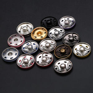 Botones <span class=keywords><strong>a</strong></span> Presión Circulares Metálicos de Diseño Invisible para Abrigos y Chaquetas, Venta al Por Mayor de Fábrica en China, Botones Cosidos <span class=keywords><strong>a</strong></span> <span class=keywords><strong>Mano</strong></span> - Product Image 2