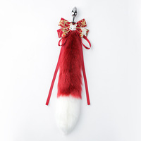 Plug anal réaliste en forme de queue de renard pour femmes, masque de renard avec nœud kimono, plug anal en métal, jouet érotique cosplay, expédition discrète