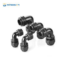 Presse-étoupe M16 réglable à 90 degrés avec décompression de tension, pour câbles de 4-8 mm, joints en nylon, connecteurs de cordon, couleur noire, indice de protection IP68, certifié CE